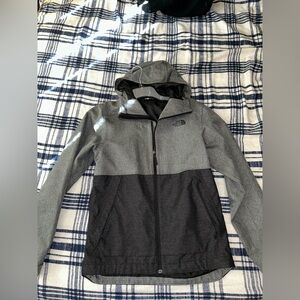 Black and gray north face jacket men’s small